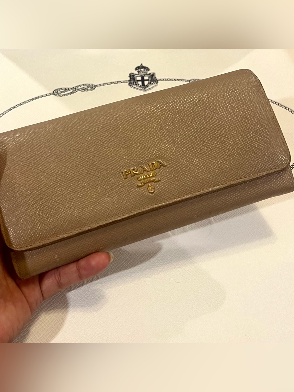 Prada Saffiano Leather Continental Wallet - Picture 4 of 16